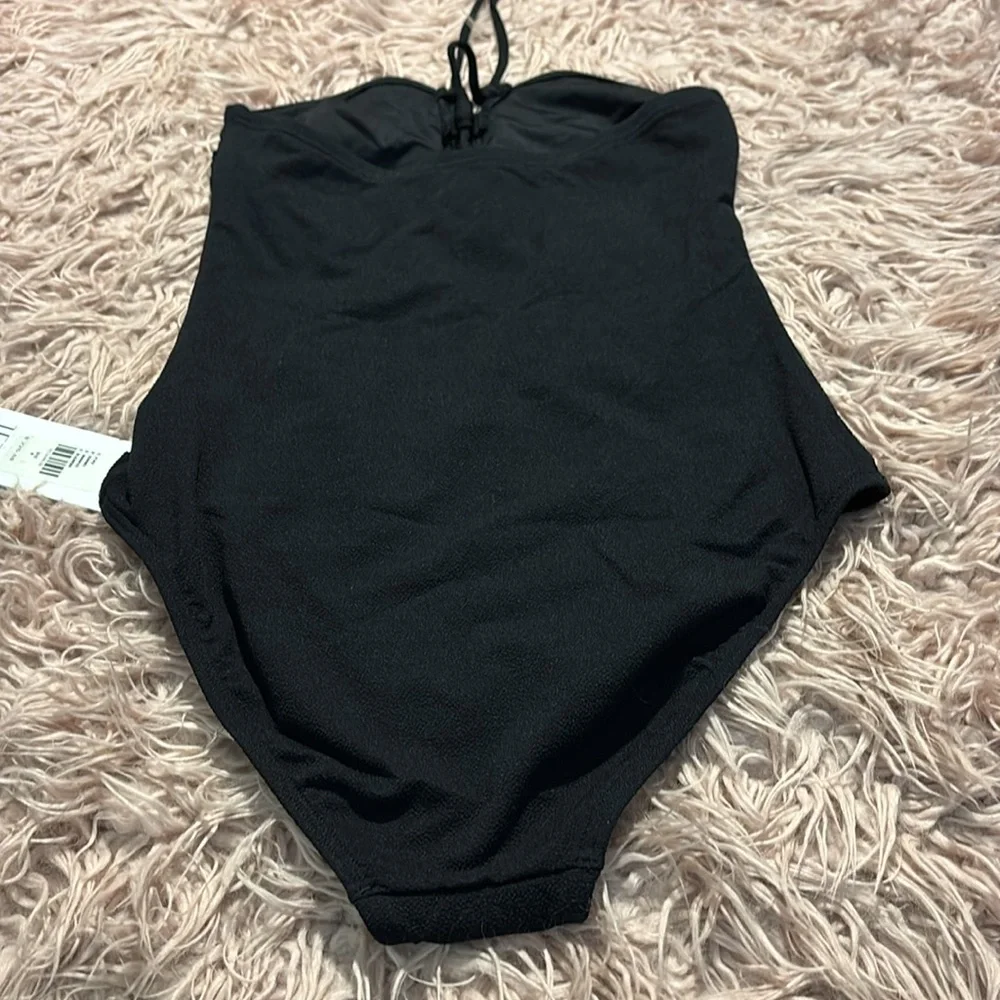 NWT Anthropologie-JETS Australia Joali Tie Front Bandeau One Piece Swims… - Picture 7 of 16